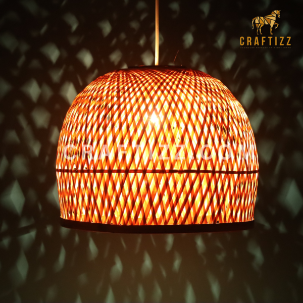 Handmade Bamboo Woven Ceiling Lampshade