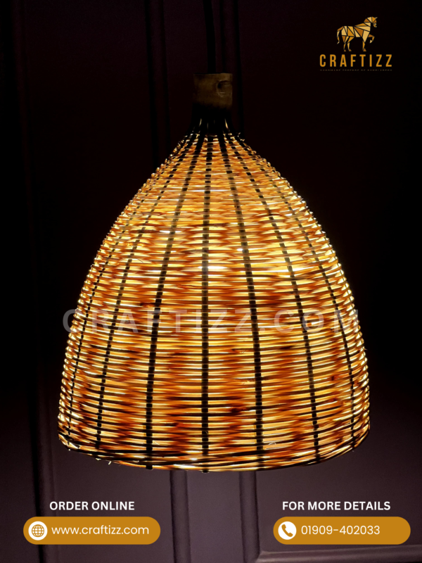 Bamboo Made Ceiling Hanging Lamp Shade Design-2