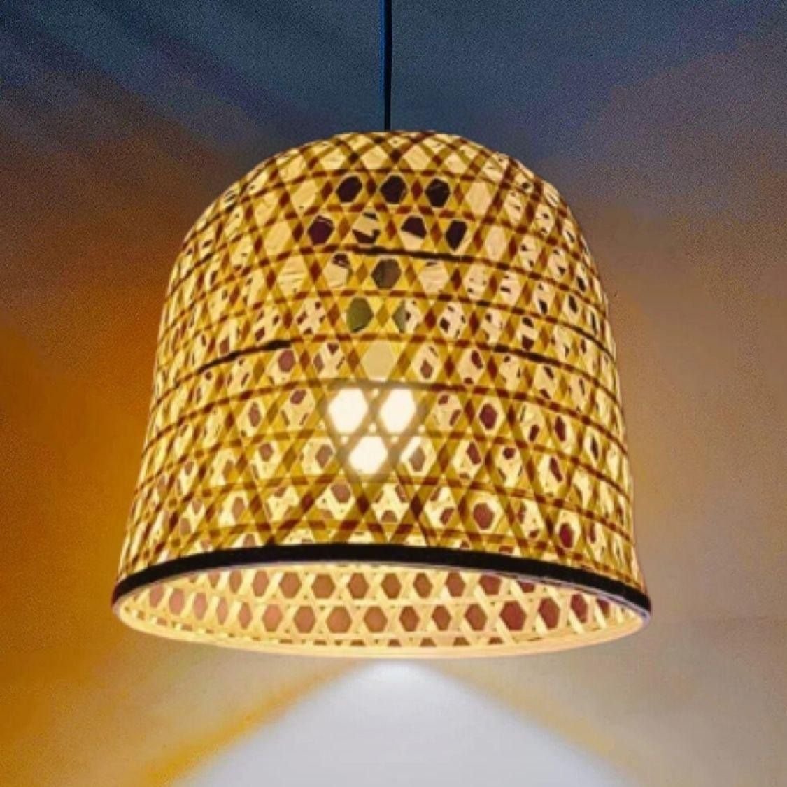 Warm Glow Bamboo Lamp