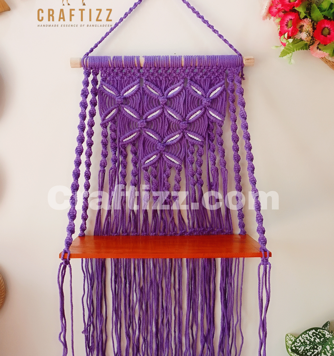 Macrame Wall Hanging Shelf