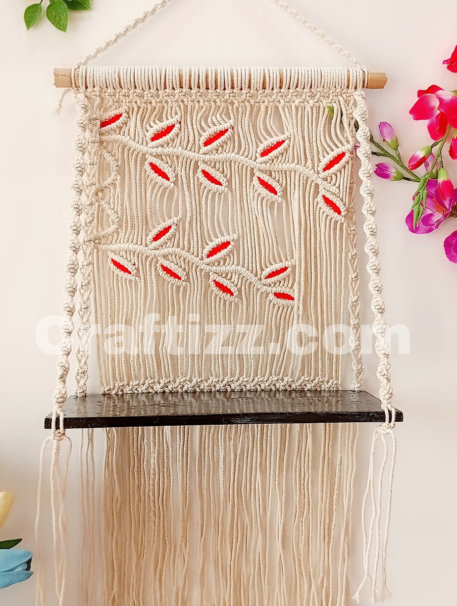 Macrame Wall Hanging Shelf
