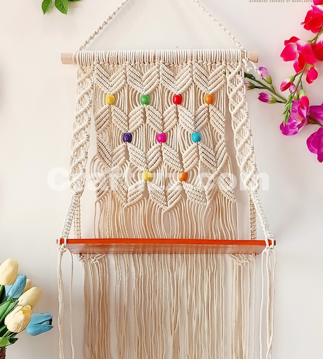 Macrame Wall Hanging Shelf