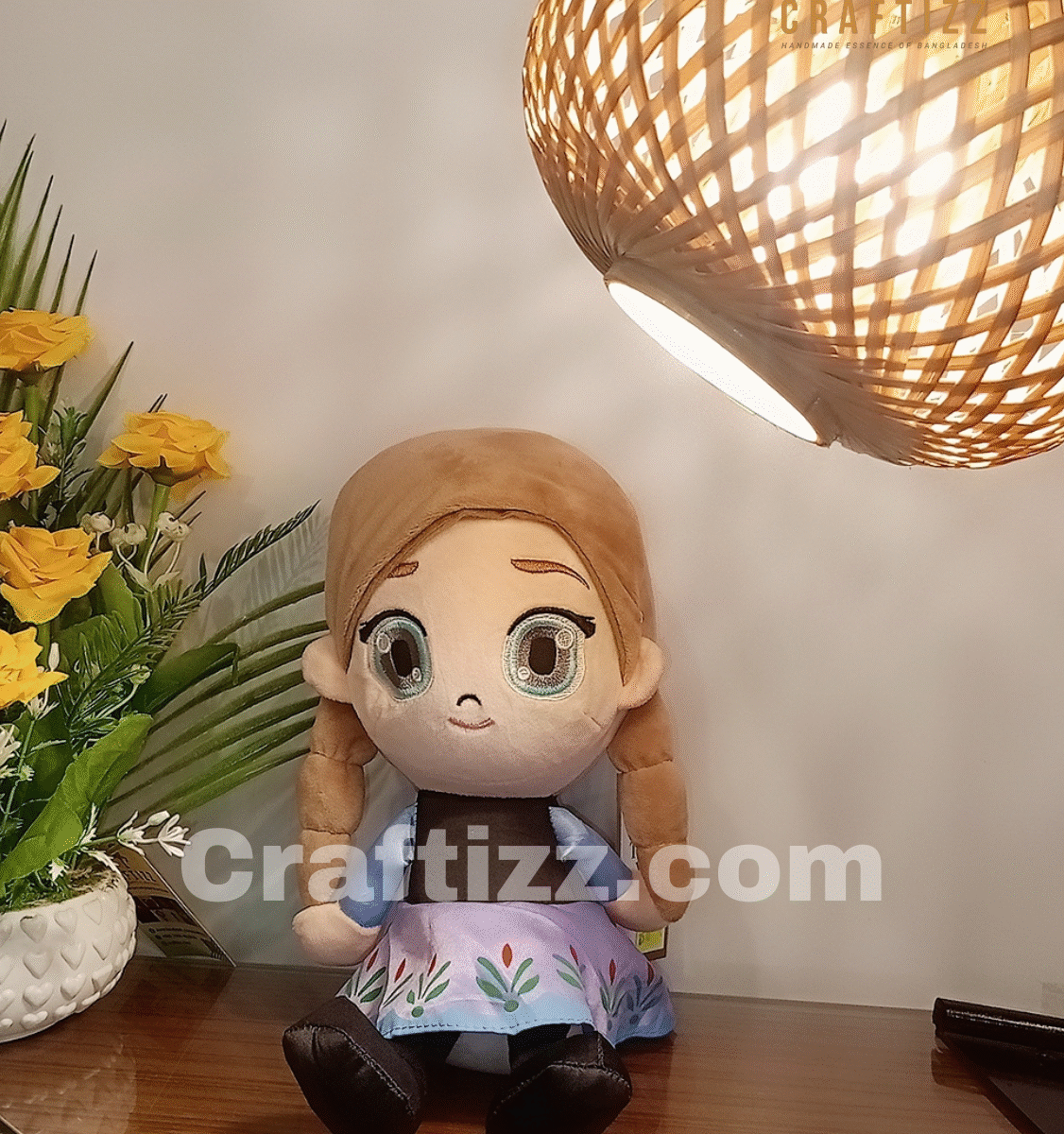 Craftizz Frozen Princess Anna plush soft toy doll
