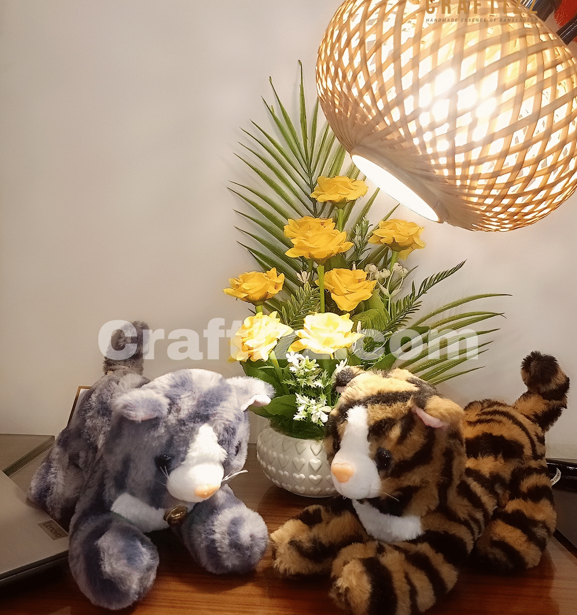 Craftizz Laying Cat Plush toys