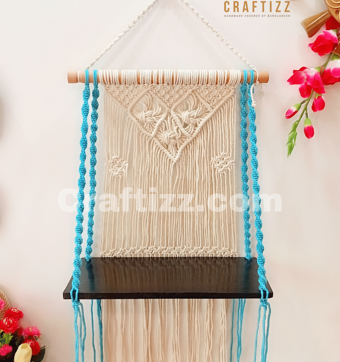Macrame Wall Hanging Shelf
