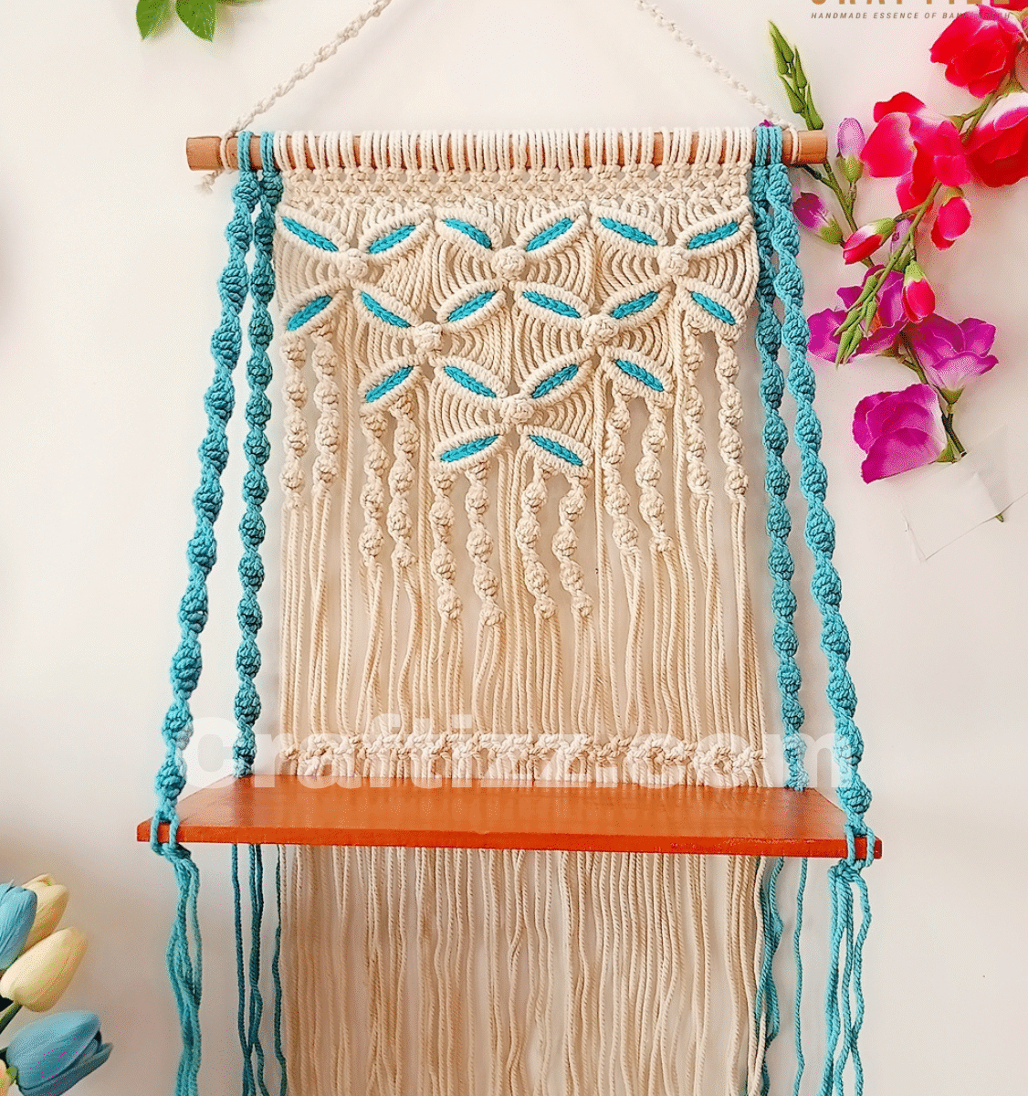 Macrame Wall Hanging Shelf